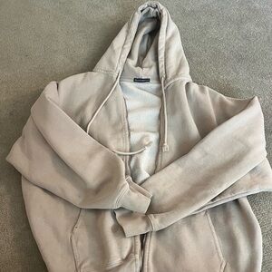 tan brandy zip up